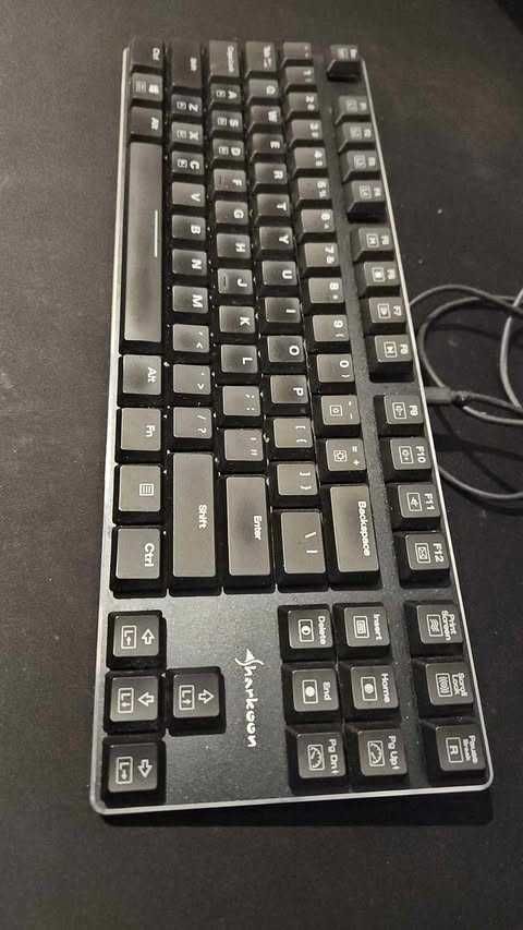 mechaniczna klawiatura niski profil Sharkoon PureWriter TKL Kailh Red