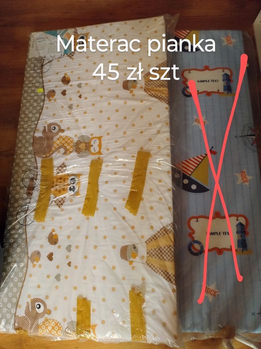 Materac pianka do łóżeczka 120x60