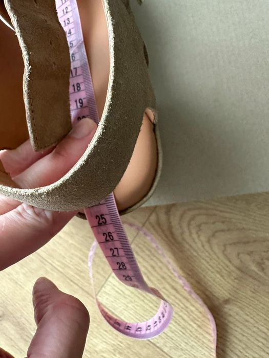 Sandały na obcasie, platforma 38 beżowe Clarks