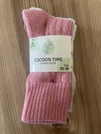 Skarpetki cotton time 35-38 róż szary