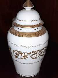 Pote e bomboneira antigos em porcelana  da Porart