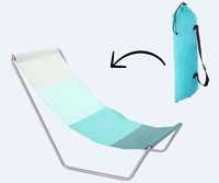 Leżak plażowy ogrodowy składany fotel  turystyczne + Torba