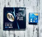Płyta główna ASUS Z97M-Plus + procesor intel core i5-4590 3,3GHZ, BOX