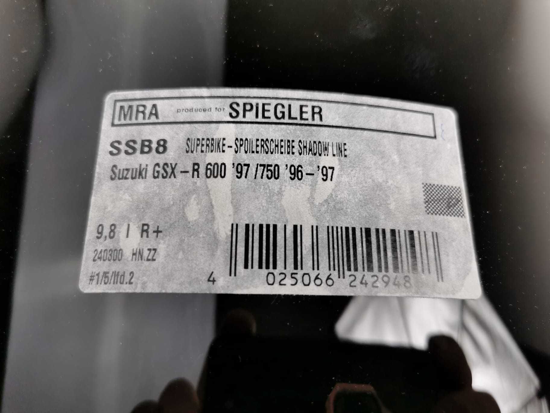 Oryginalna szyba MRA do Suzuki GSX-R 600 97 / 750 96 - 97 ciemna