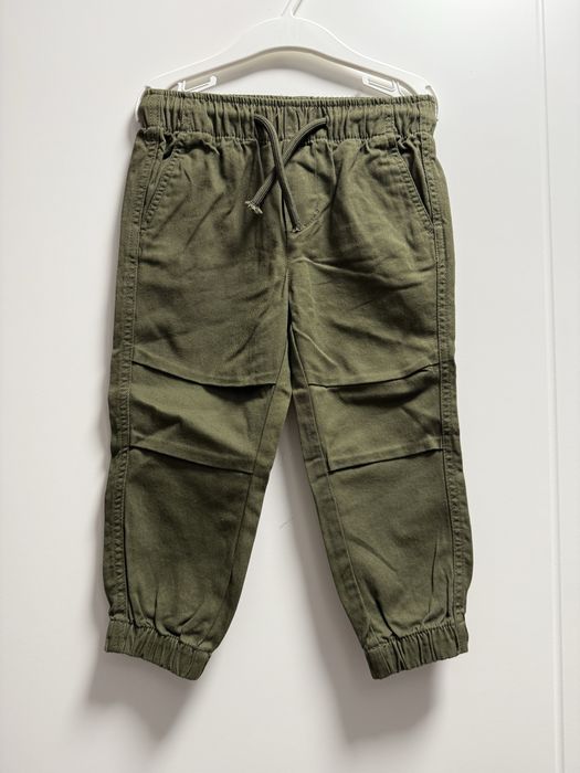 Nowe spodnie chłopięce H&M r. 92, joggery zielone khaki