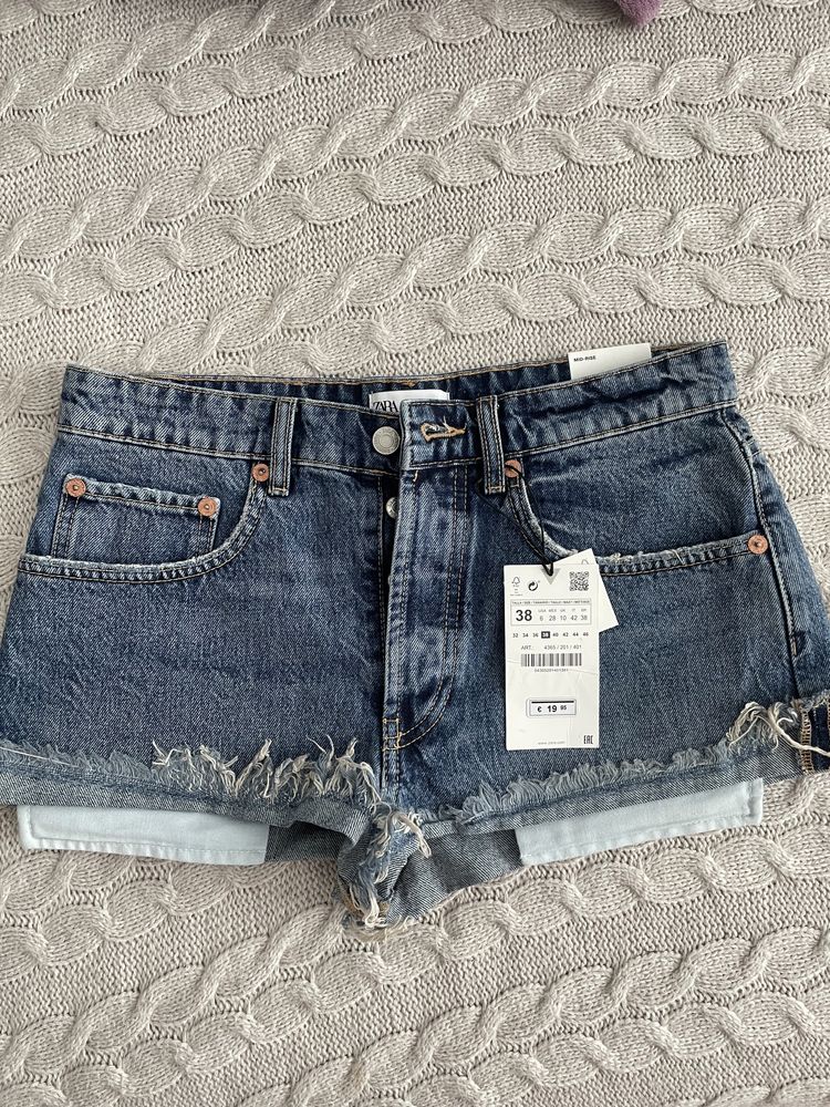 Джинсові шорти Zara, 38 р.