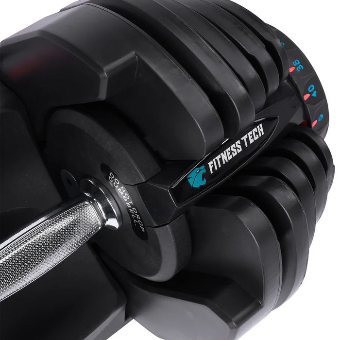 Haltere Fitness Tech Ajustável 40kg Preto NOVO