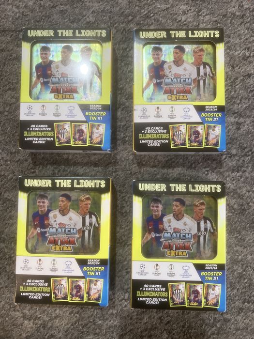 Topps Match Attax Extra Illuminators karty 43 szt EXCLUSIVE nowe