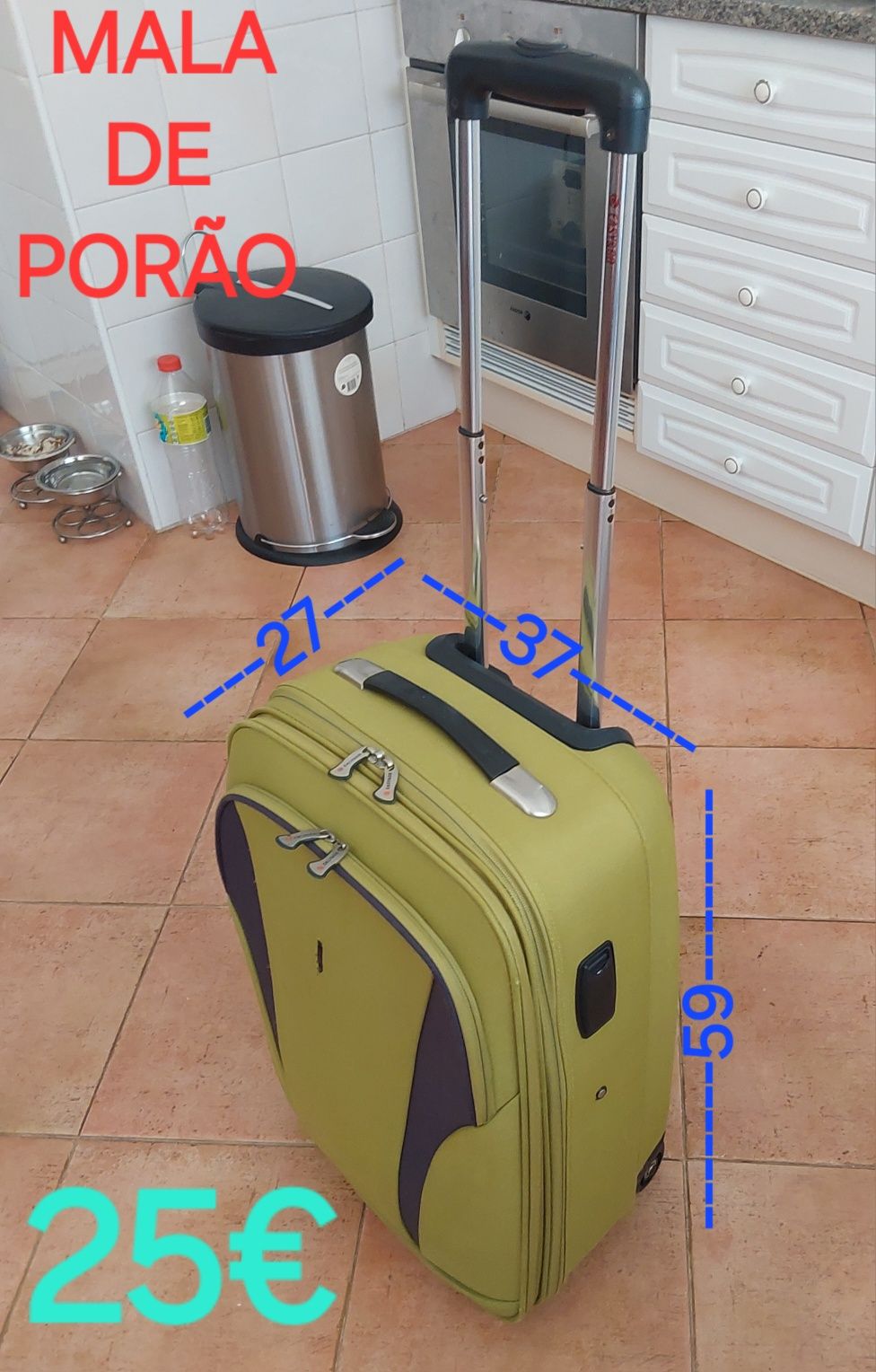 MALA DE PORÃO COM TROLLEY. Casa,Viagens,Arrumação,Mudanças,Passeio.