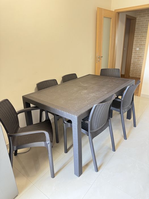 Mesa 6 lugares para uso externa