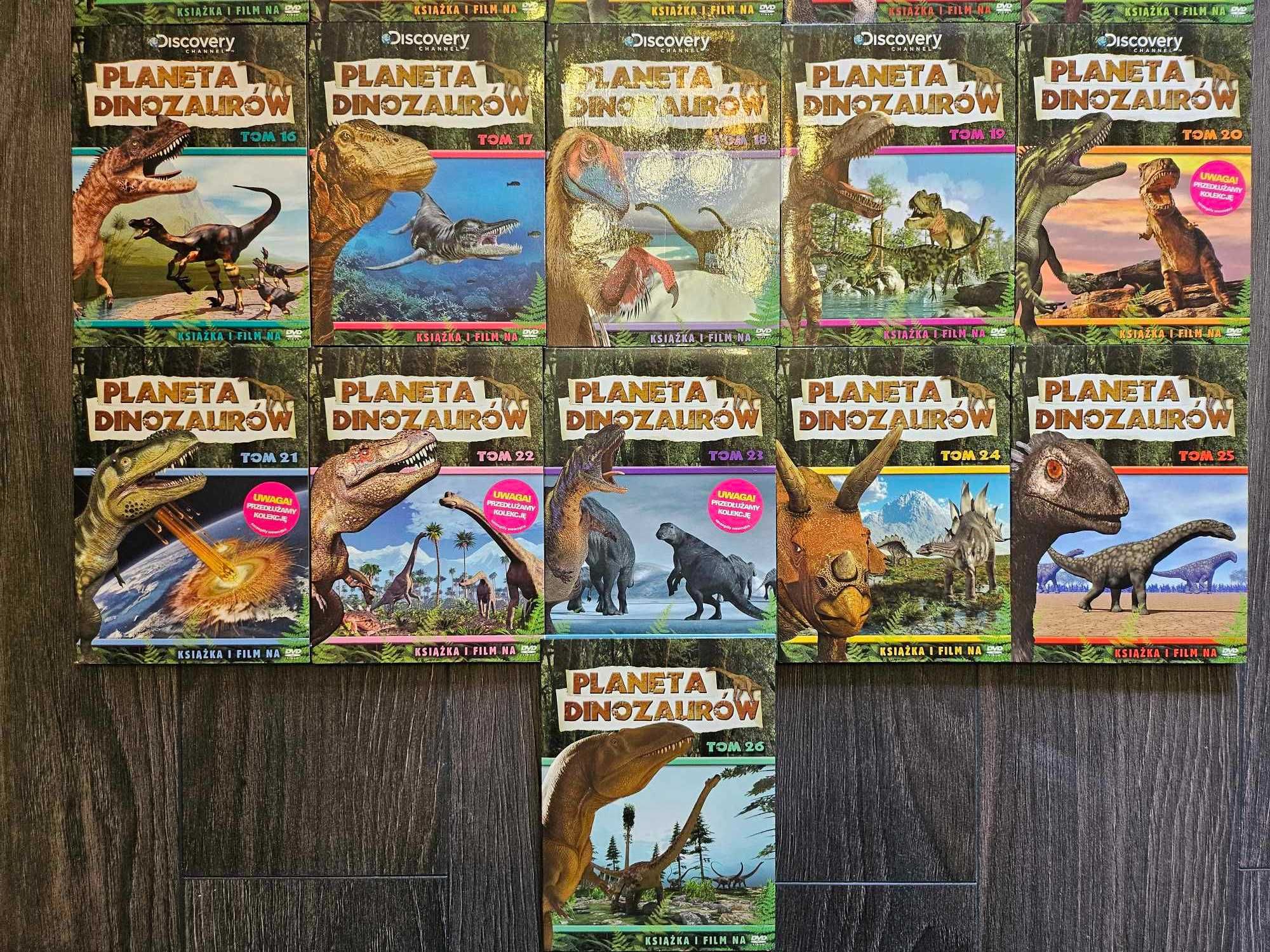 Planeta Dinozaurów Discovery DVD 26 tomów komplet