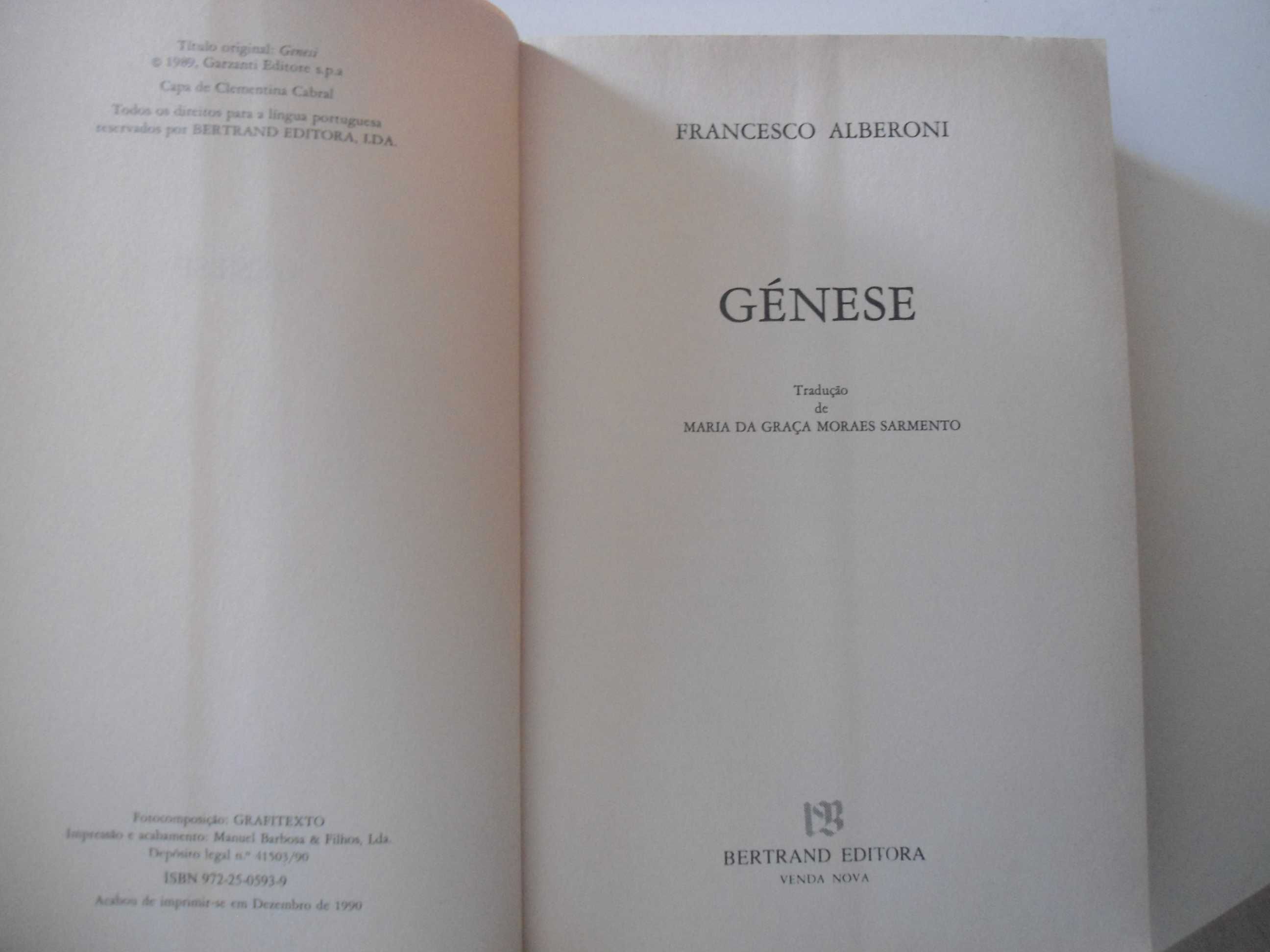 Génese por Francesco Alberoni