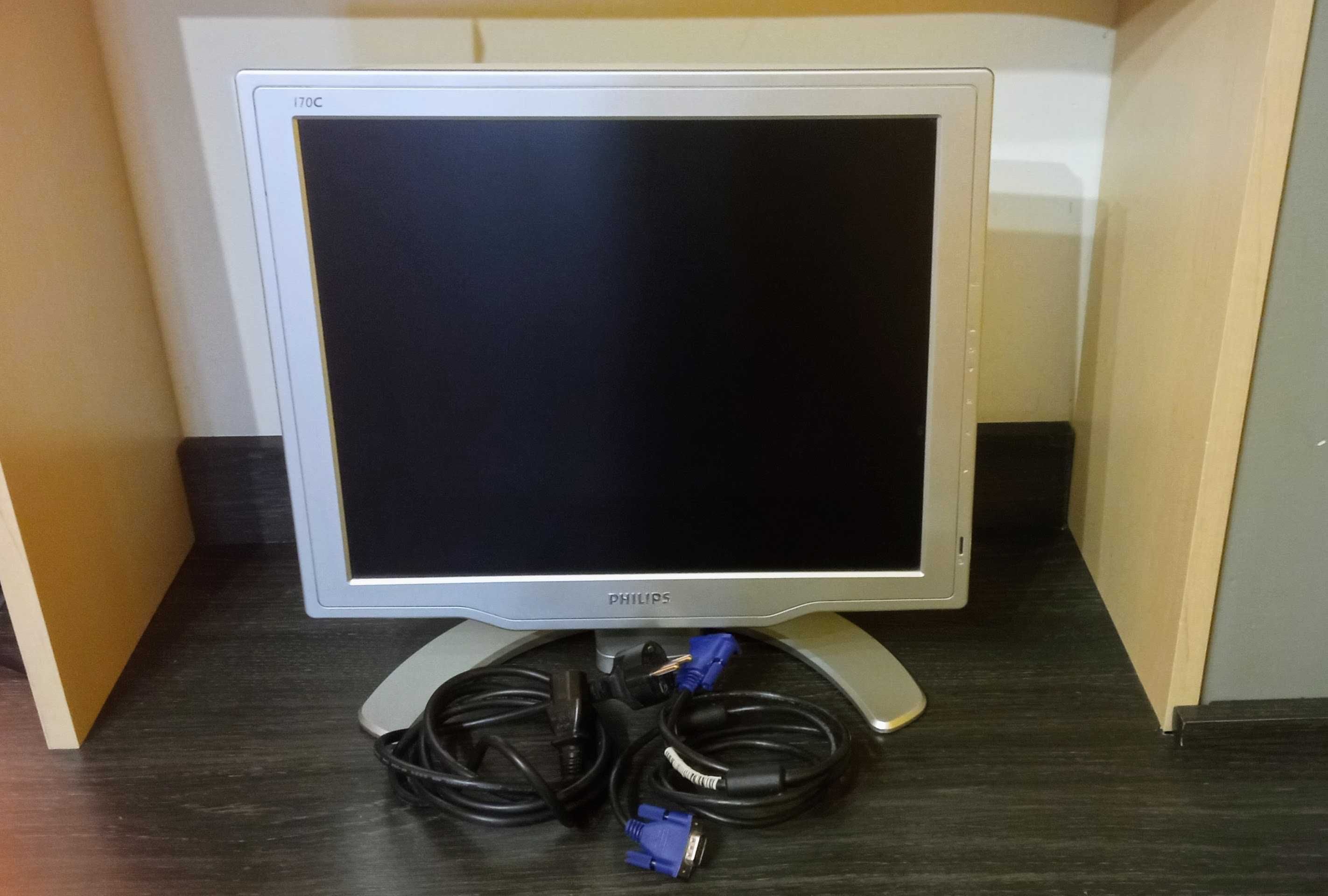Monitor Komputerowy 17`` Philips 170C5 VGA Super stan - 100% Sprawny