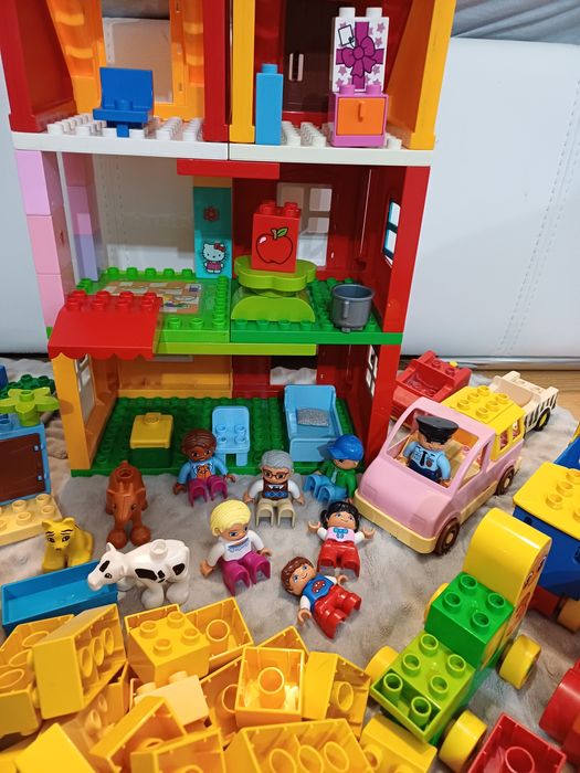 Klocki Lego Duplo, domek, duży zestaw klocków