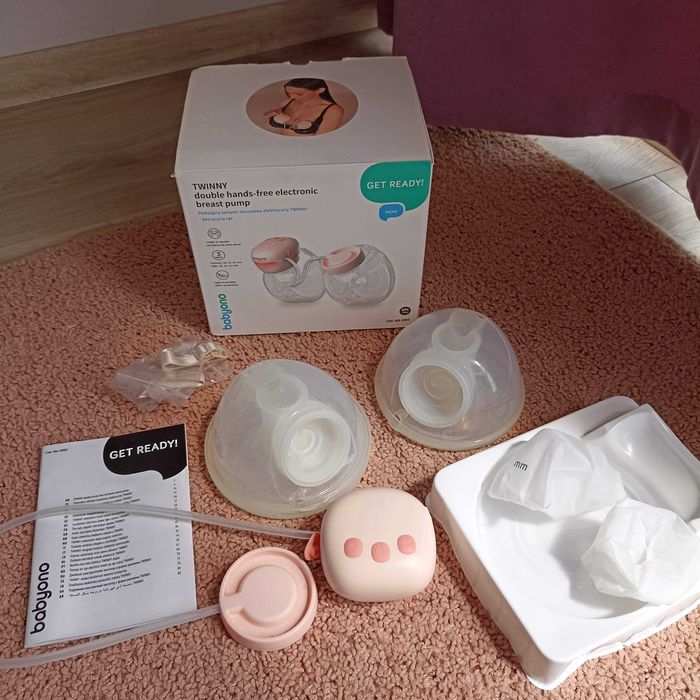 Подвійний акумуляторний молоковідсмоктувач  (Вільні руки) BabyOno