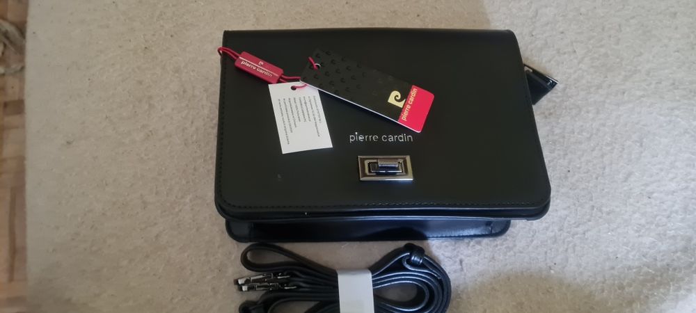 Listonoszka torebka damska Pierre Cardin nowa czarna