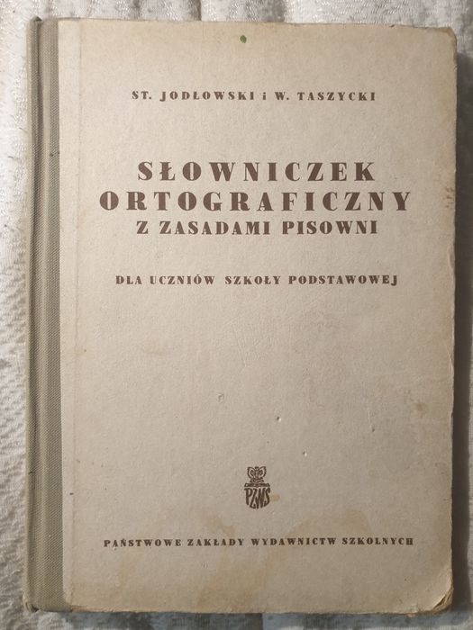 Książka stara Słowniczek ortograficzny z zasadami pisowni - 1971r