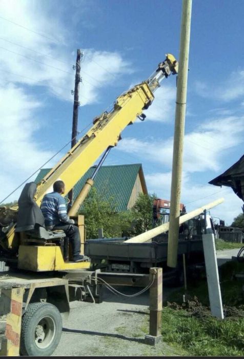 Монтаж опор ЛЭП/Монтаж СИП/Перенос опор ЛЭП/Столбы/Установка опор