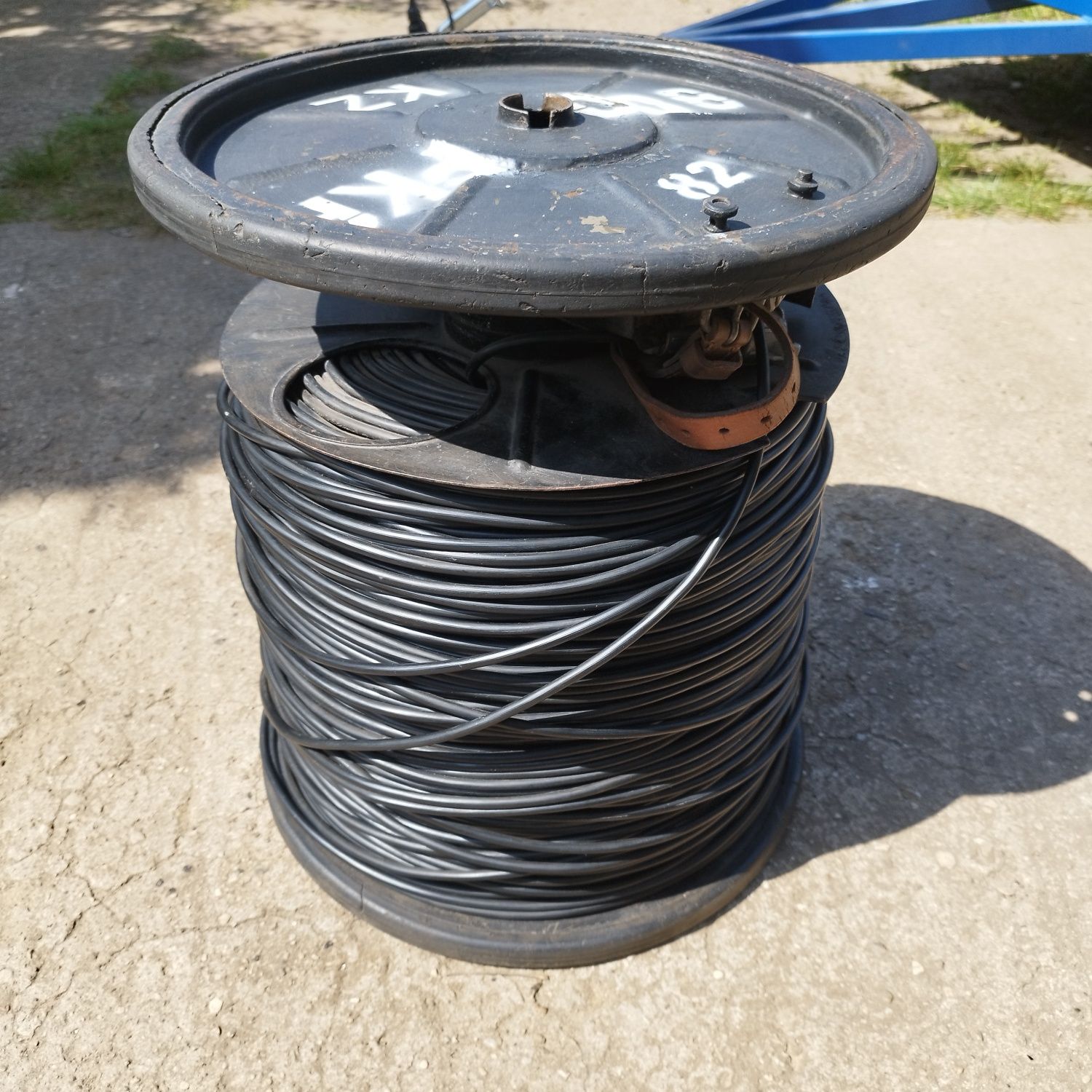 Przewód kabel 2x1.5 mm2 wojskowy plecionka uzbrojona guma