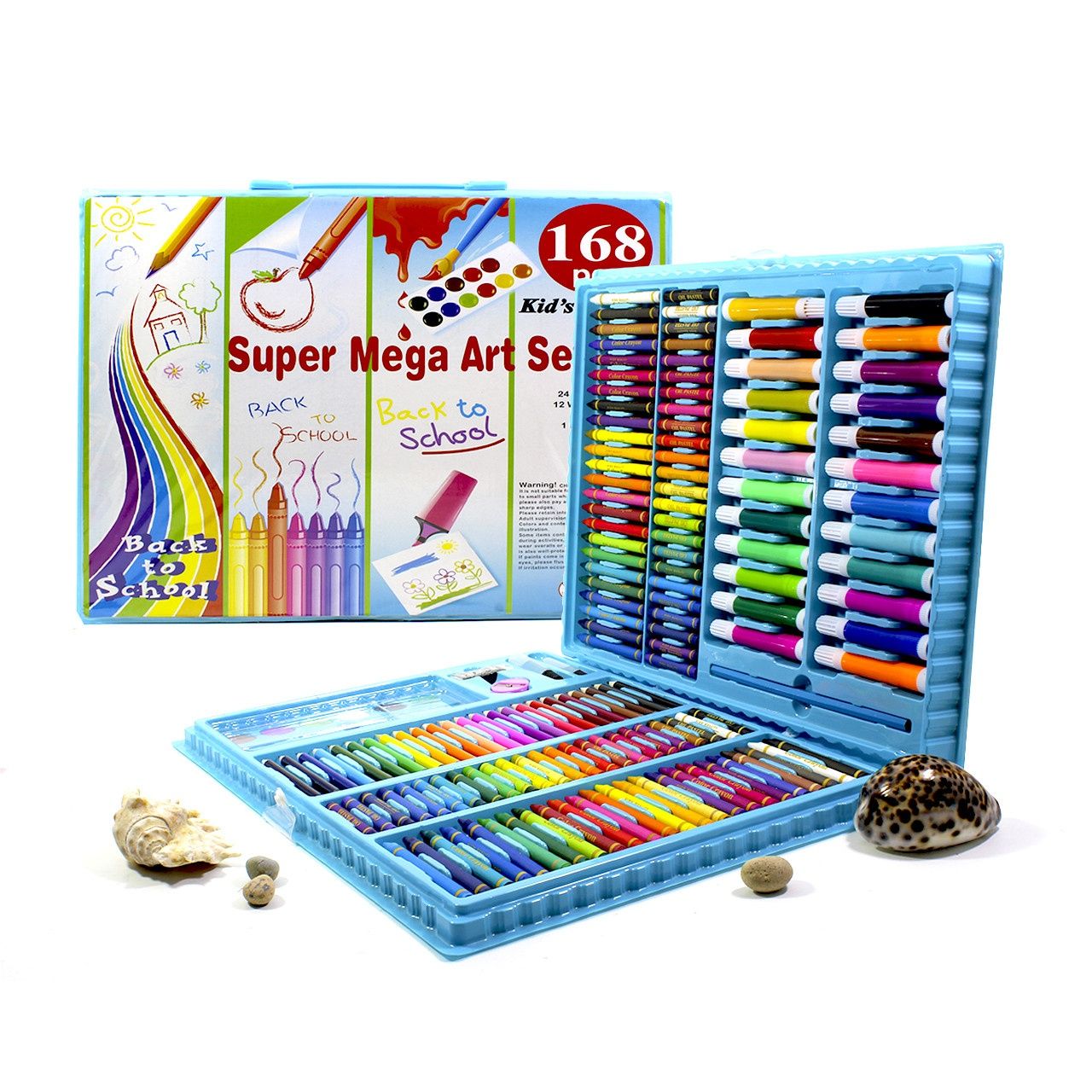 Набір для малювання Super Mega Art Set 168 предметів Blue