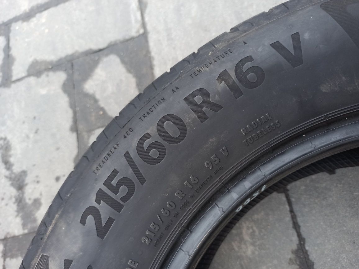 Летняя резина ПАРА 215/60 R16 Continental Eco Contact 6