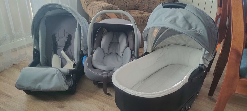 Wózek 3w1 Camarello Sevilla z nosidełkiem Avionaut Kite 0-13kg
