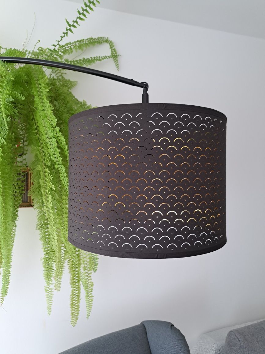 Lampa podłogowa IKEA SKAFTET + nowy klosz NYMÖ