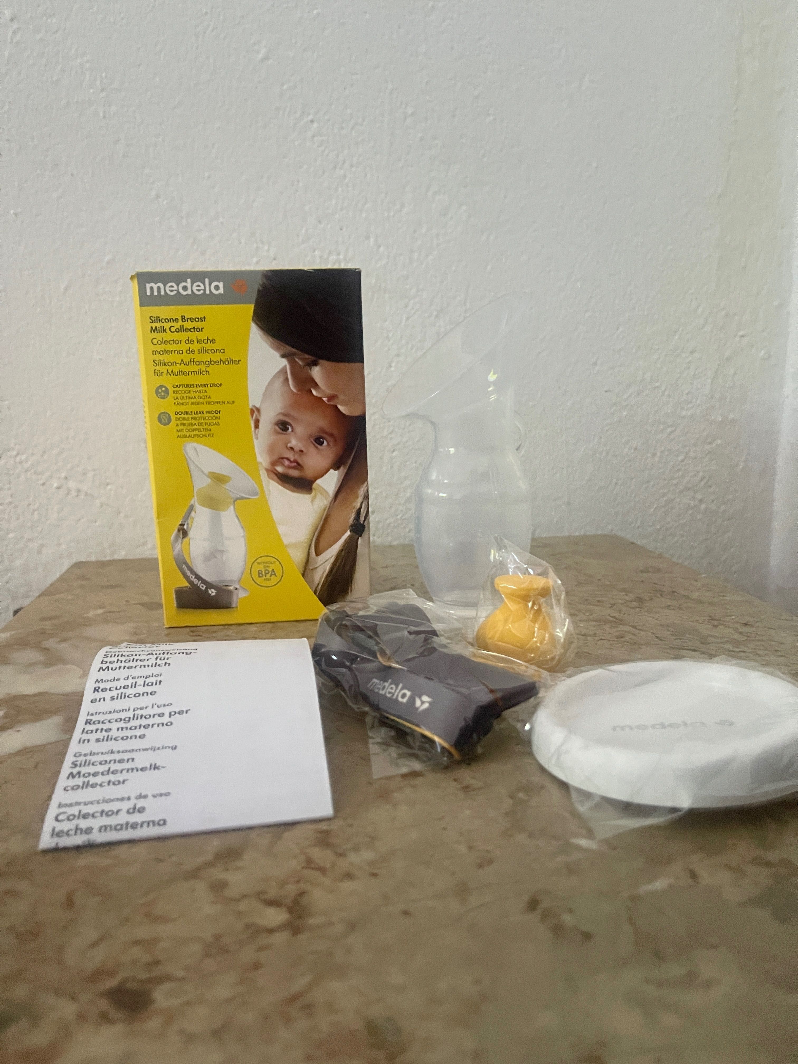 Coletor de leite materno de silicone Medela