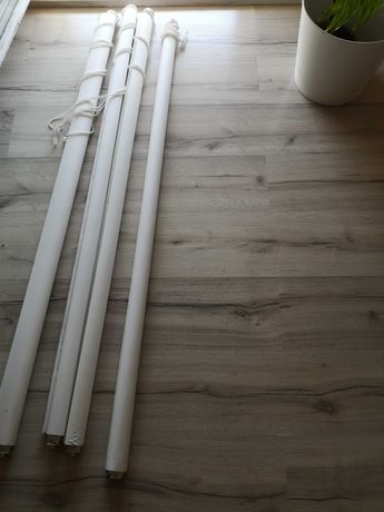 4 Klasyczne żaluzje wewnętrze antyczna biel/ecru 135 x 170 cm