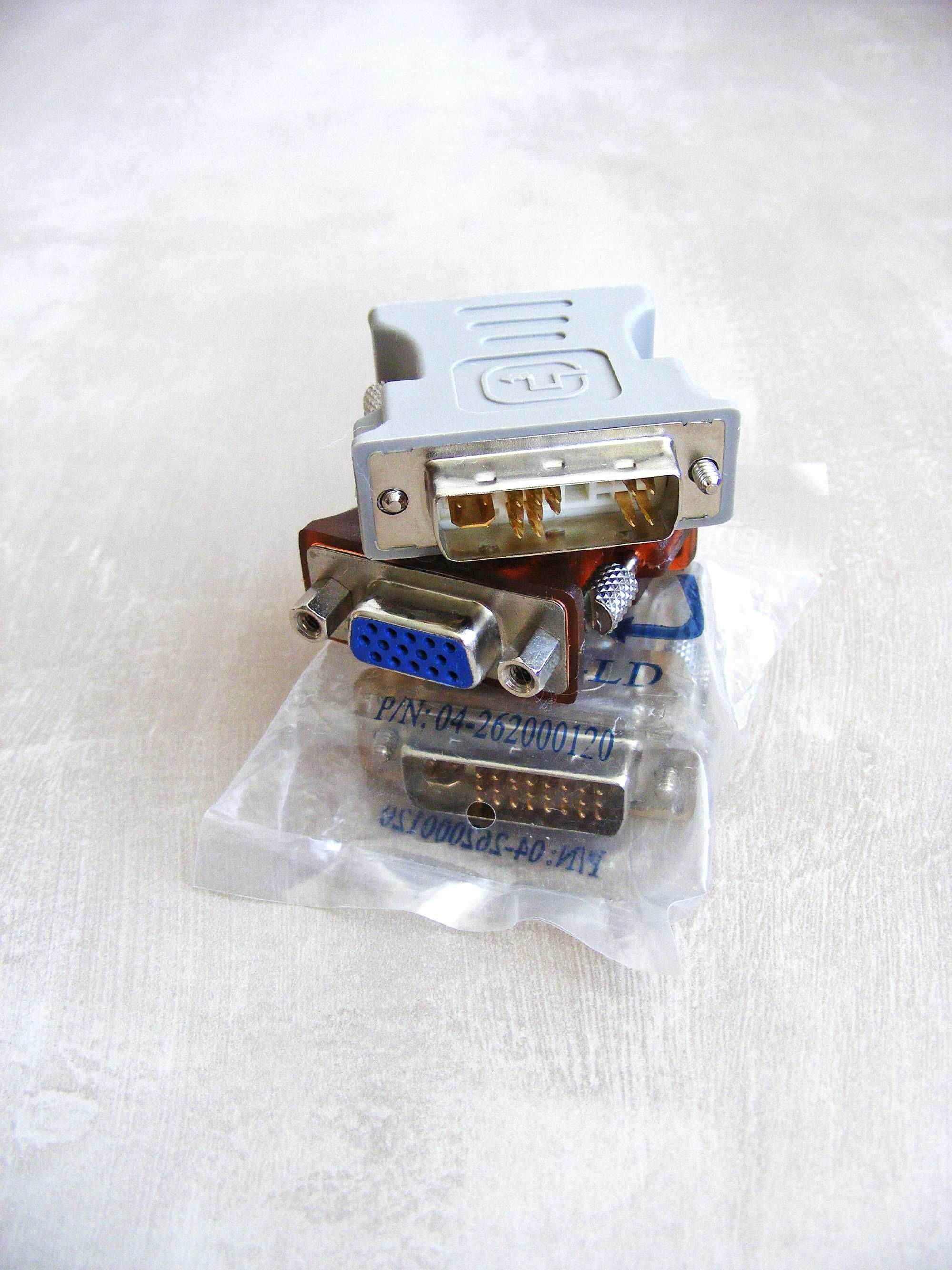 Перехідник DVI-VGA 24+5 переходник DVI-VGA 12+5 адаптер для відеокарти
