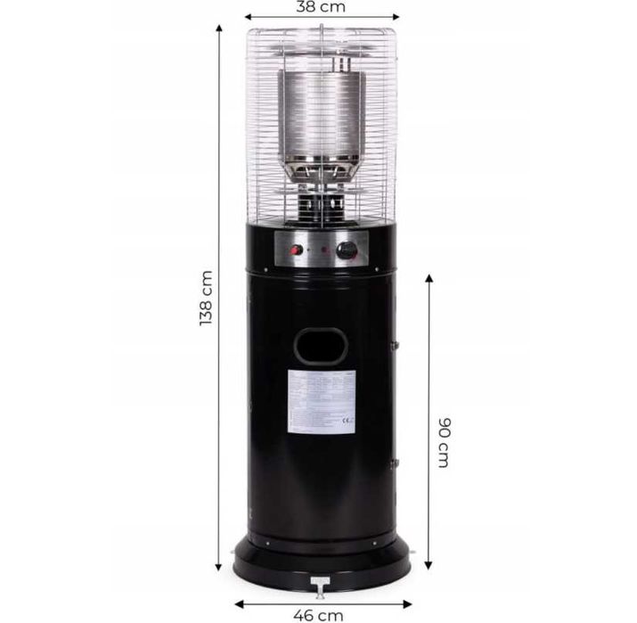 GRZEJNIK TARASOWY Parasol grzewczy Ogrzewacz gazowy NOWY 13KW