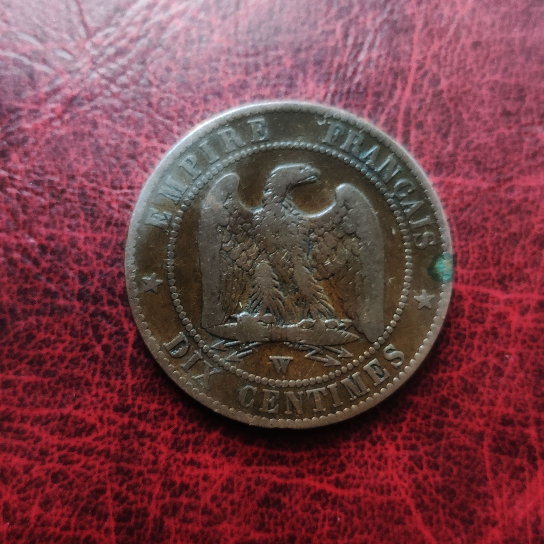 10 Centimes - Cesarz Napoleon III - Francja 1853