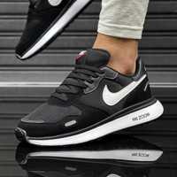 Мужские демисезонные кроссовки Nike Zoom Найк черные черно-белые 40-44