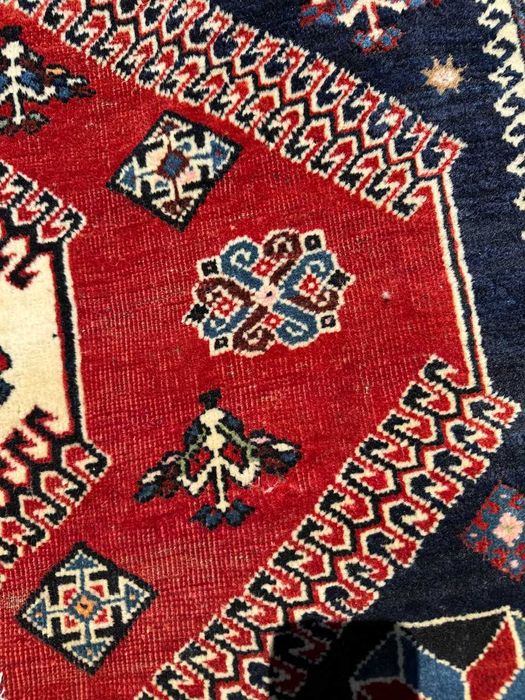 Vintage wełniany r.tkany dywan perski Shiraz 310x160 galeria 13 tys