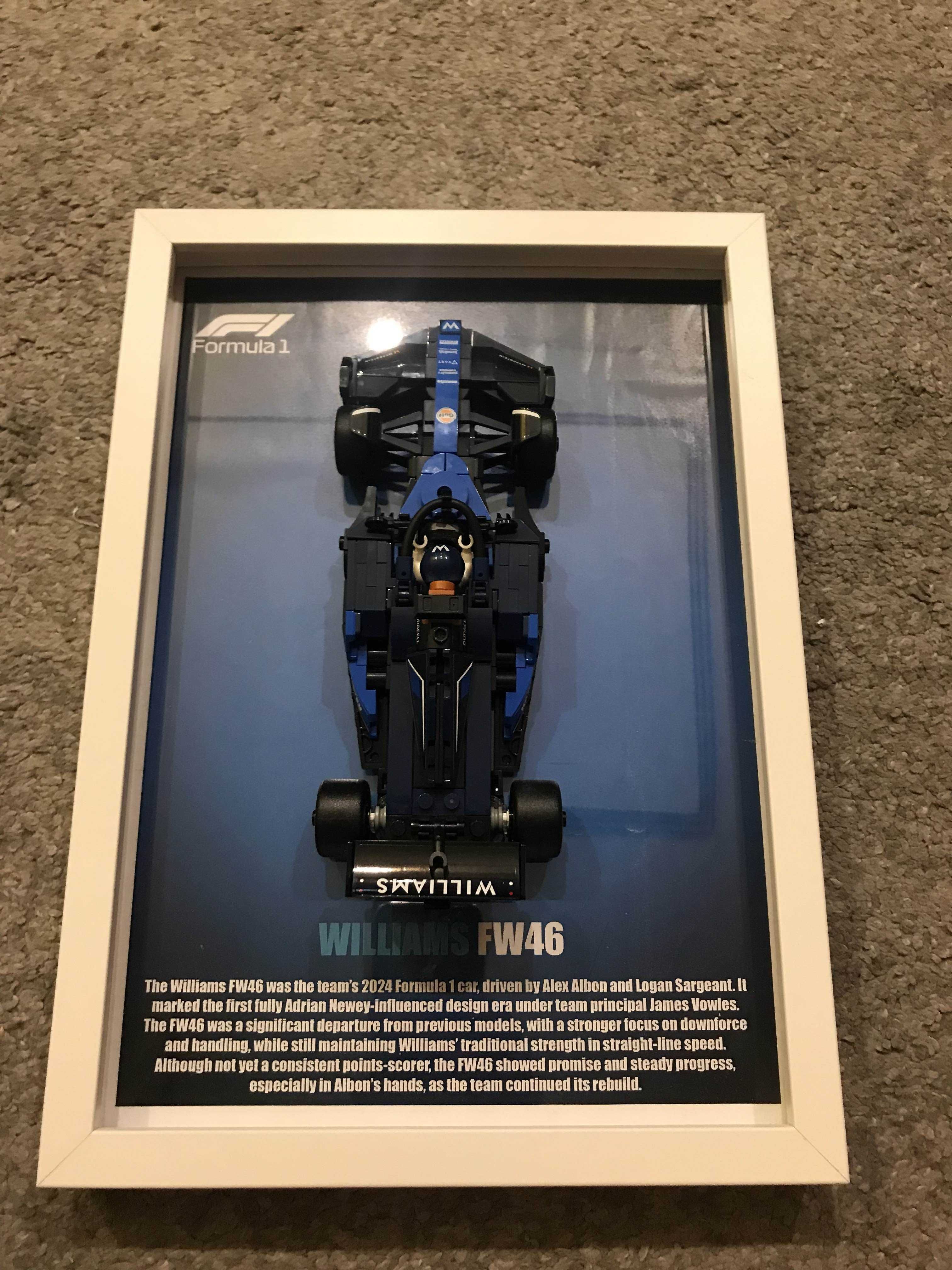Ramka z tłem pod lego Williams F1.