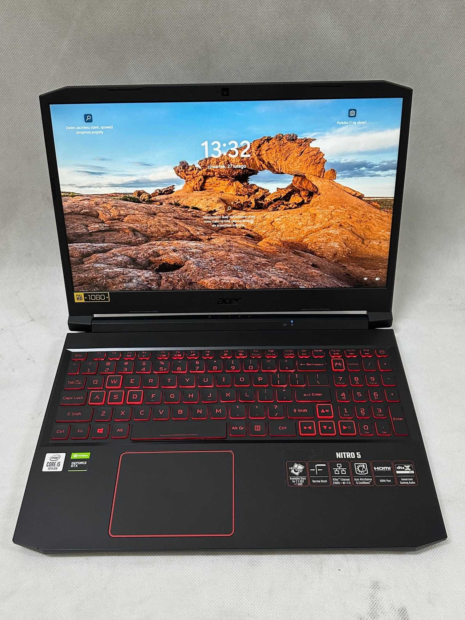 Laptop Gamingowy ACER Nitro AN515-55  - Core i5, RAM32gb, GTX1650, SSD
