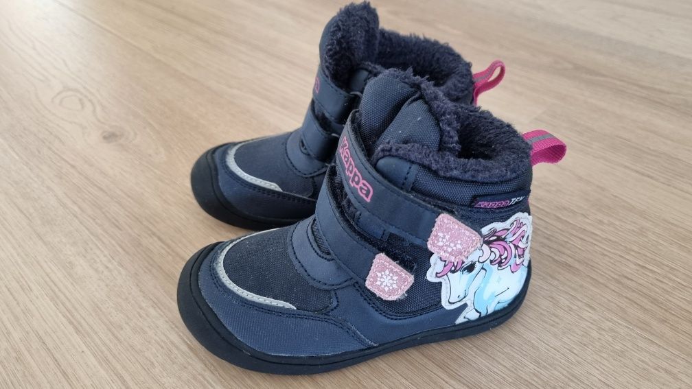 Buty zimowe Kappa 24 dla dziewczynki, kurtka 74 gratis