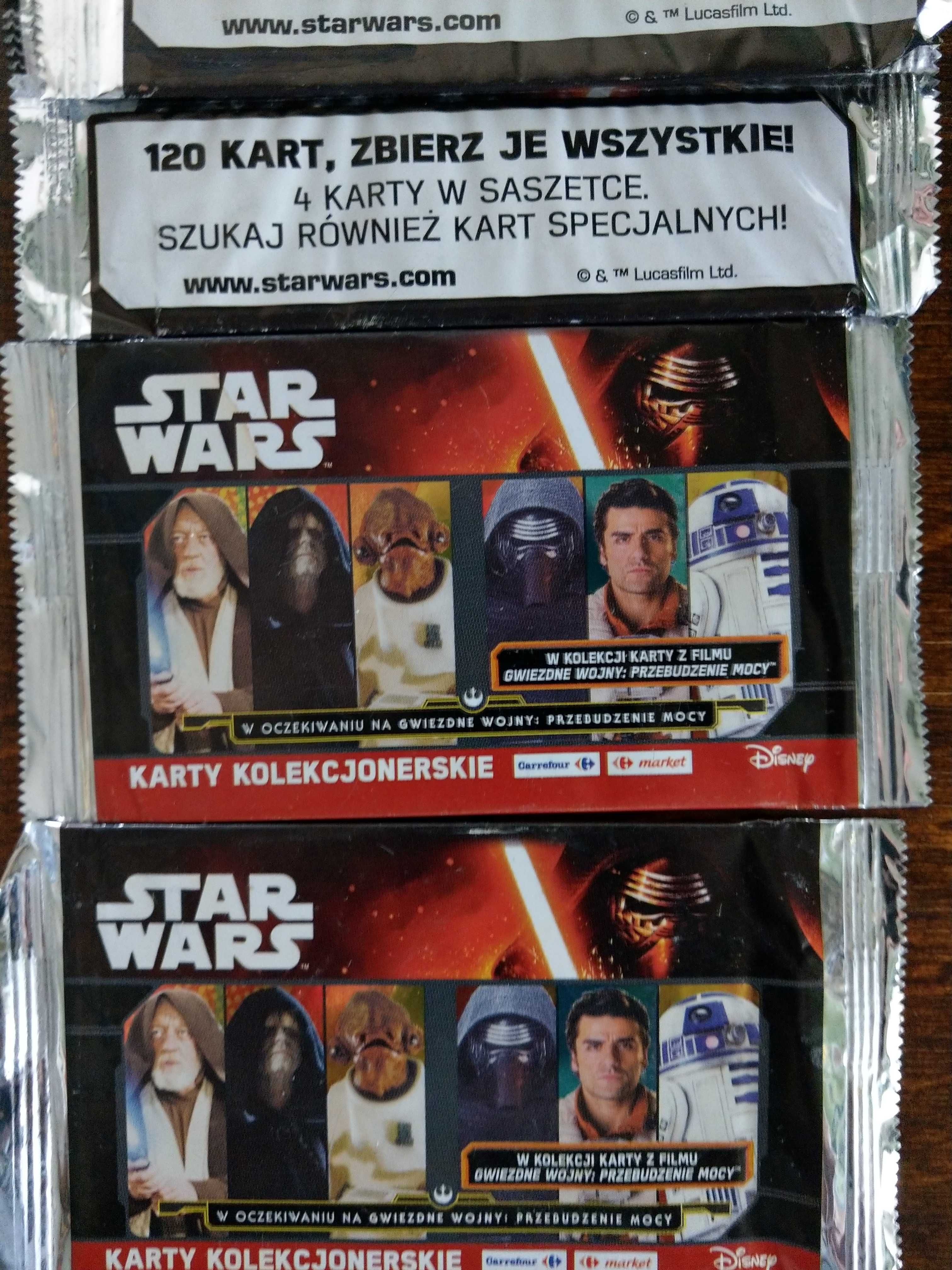 Star Wars karty kolekcjonerskie 16 sztuk