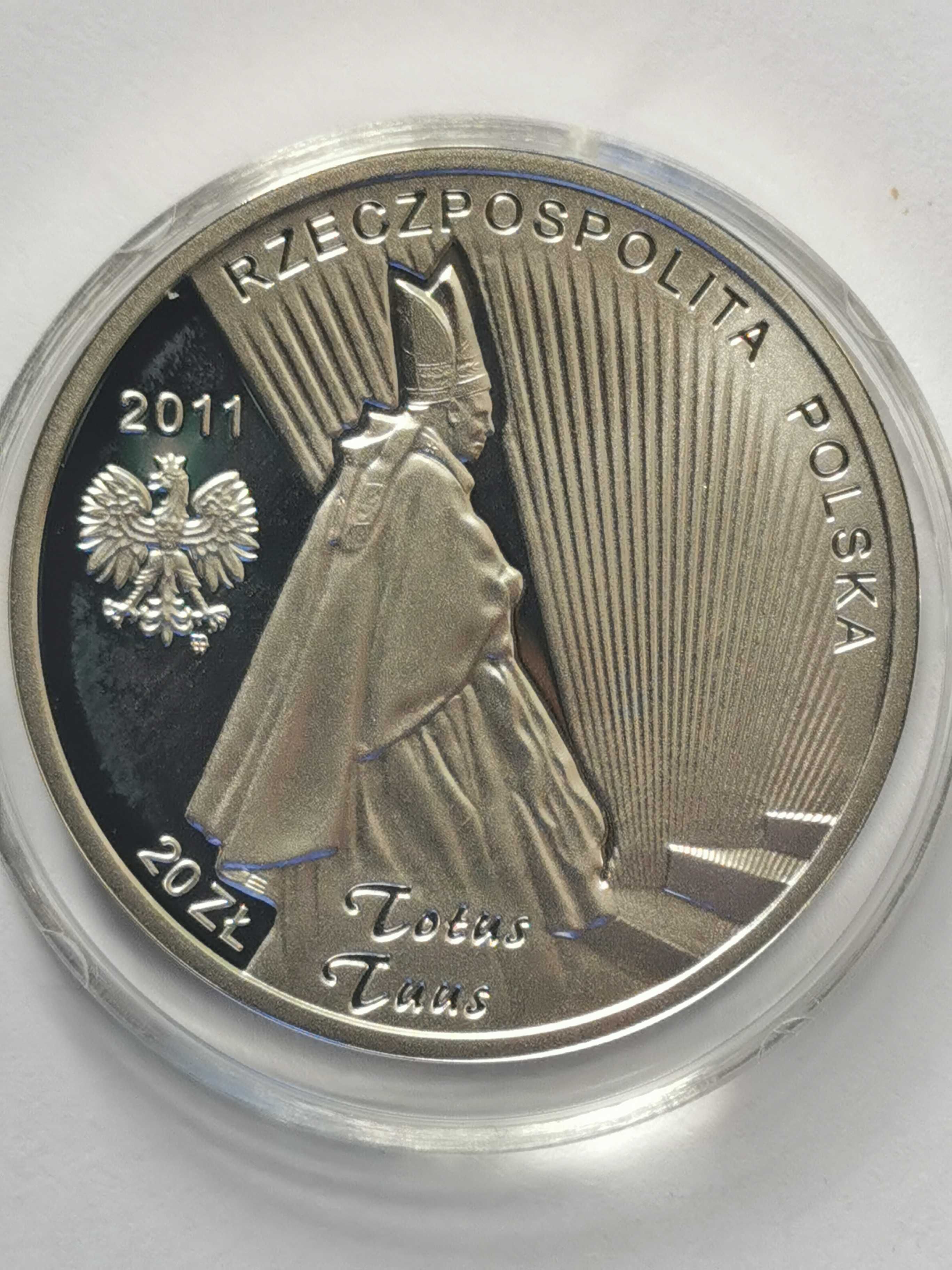 Moneta - 20 zł. Beatyfikacja JP II 2011r. S2-J