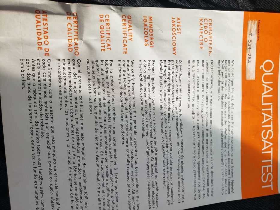 Maquina escrever elite sm 500