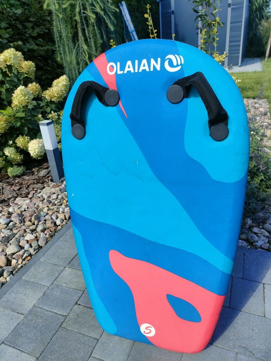 Deska bodyboard dla dziecka Olaian Bodyatu z uchwytami