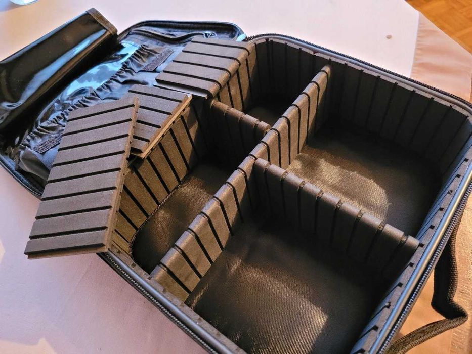 Kosmetyczka Kuferek Organizer Pojemna Przegródki Podróżna