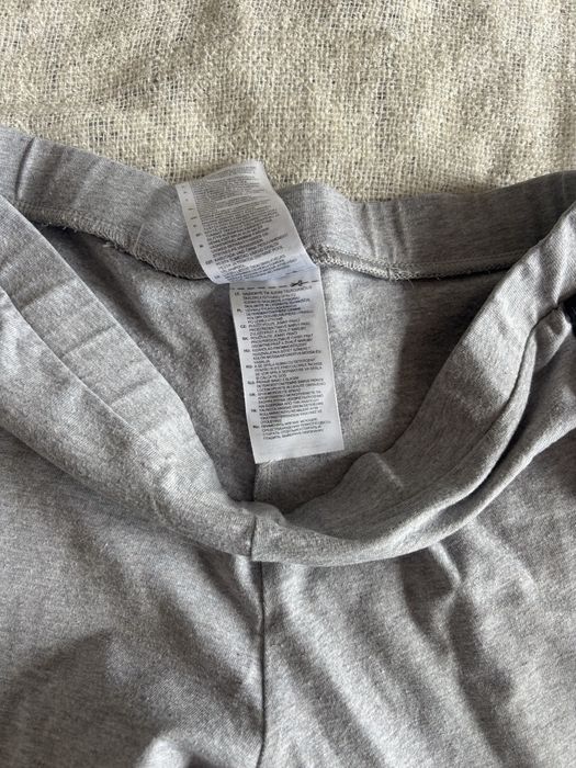 Szare bawelniane leginsy sportiwe adidas uniwersalne