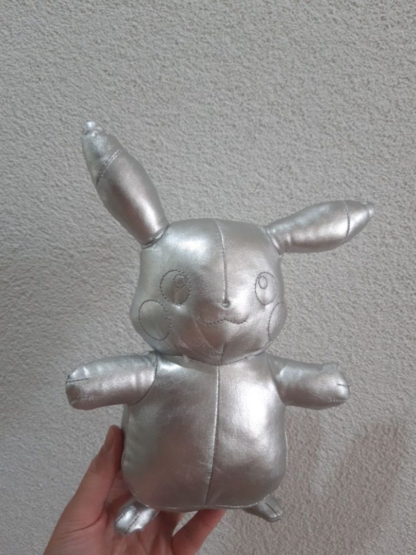 Срібна мяка іграшка Pikachu, Pokémon.