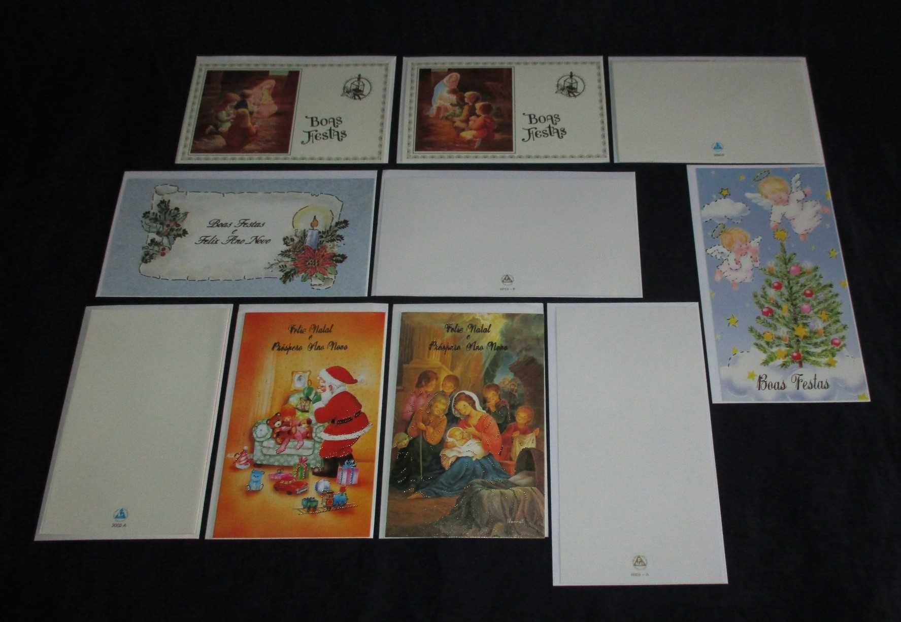 Postais de Boas Festas Novos Incluem Envelope 5 unidades - 3€