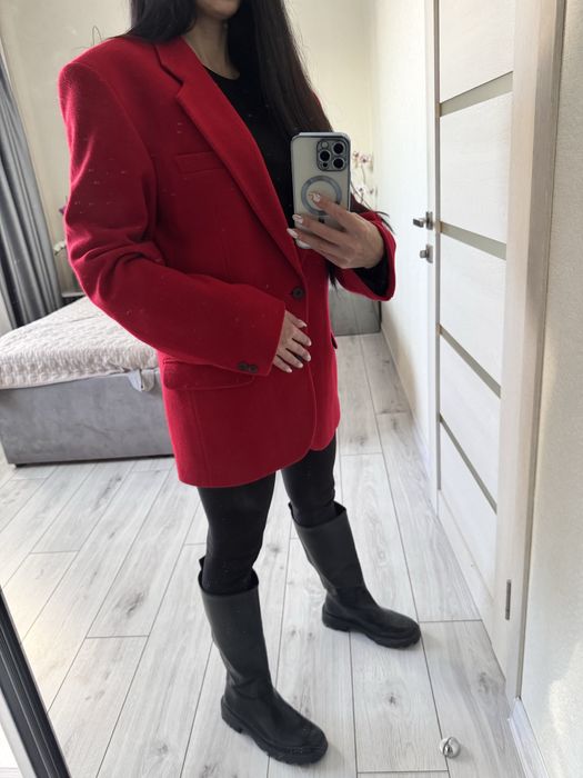 Шерстяний піджак пальто, підійде на с-м