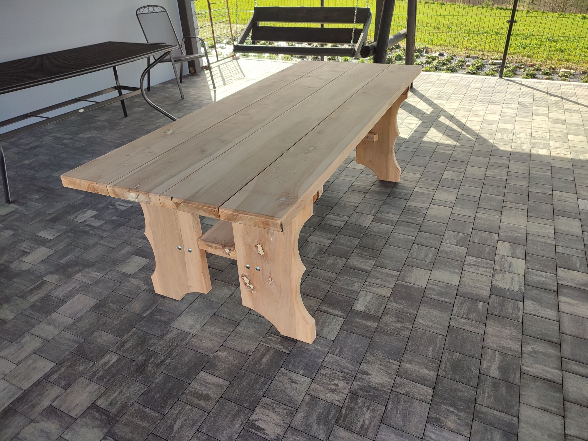 Stół do altany ogrodu z drewna