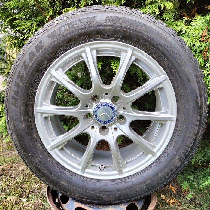 Felgi Opony Zima Mercedes C E klasa 6,5Jx16 ET38 Oryginał 205/60R16