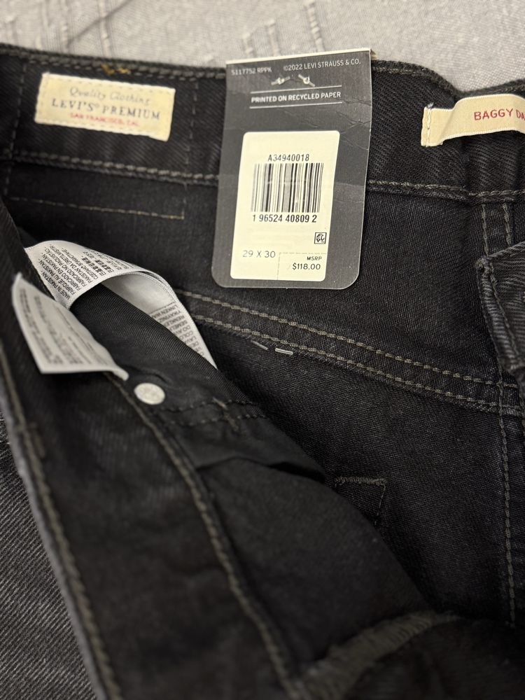 Джинси LEVI’S - Baggy Dad - black