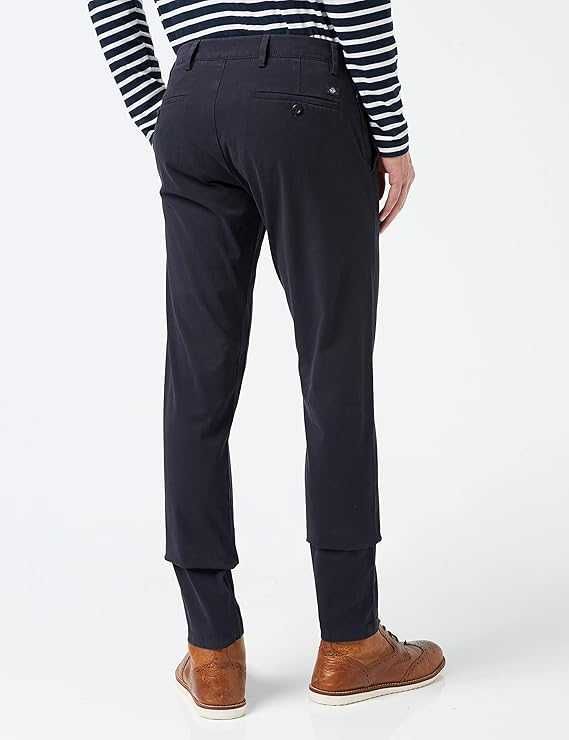 Męskie Spodnie DOCKERS Smart 360 Flex Chino Zwężane Granatowy 36W 32L